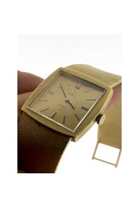 Vintage 1960's Solid 18k Yellow Gold Omega Mechanical Watch